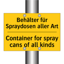 Behälter für Spraydosen aller /.../ - Container for spray cans of all /.../