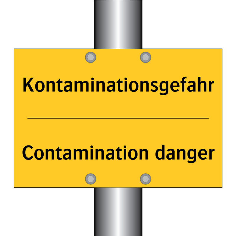 Kontaminationsgefahr - Contamination danger