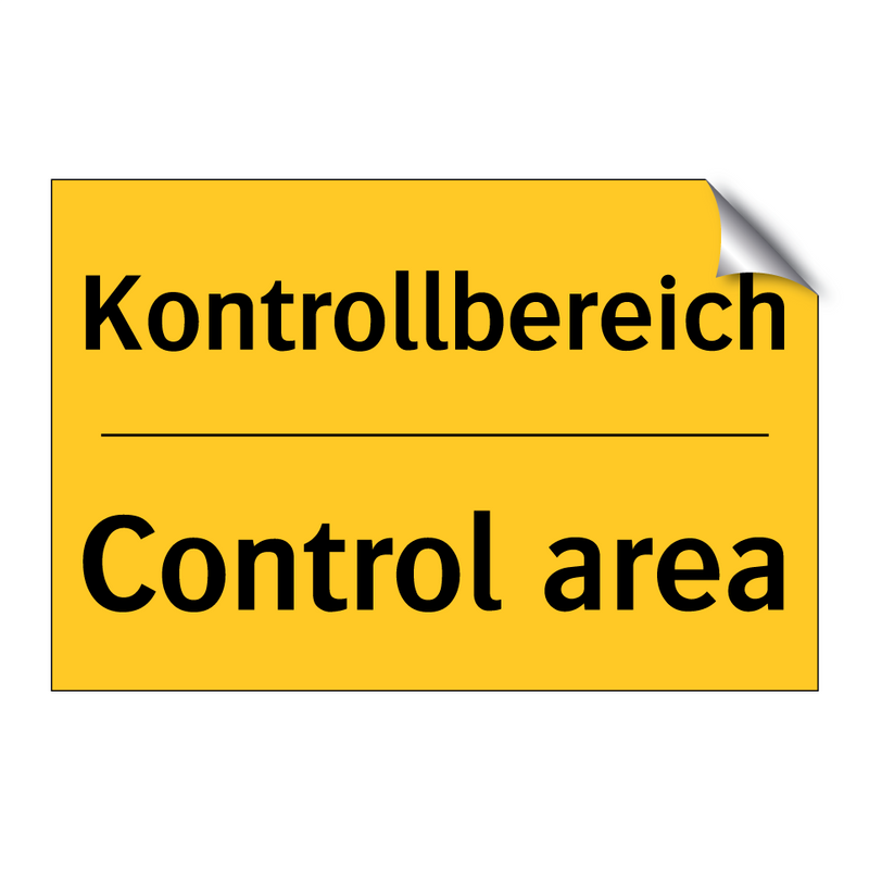 Kontrollbereich - Control area