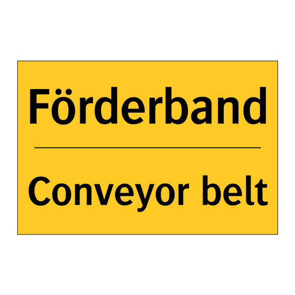 Förderband - Conveyor belt