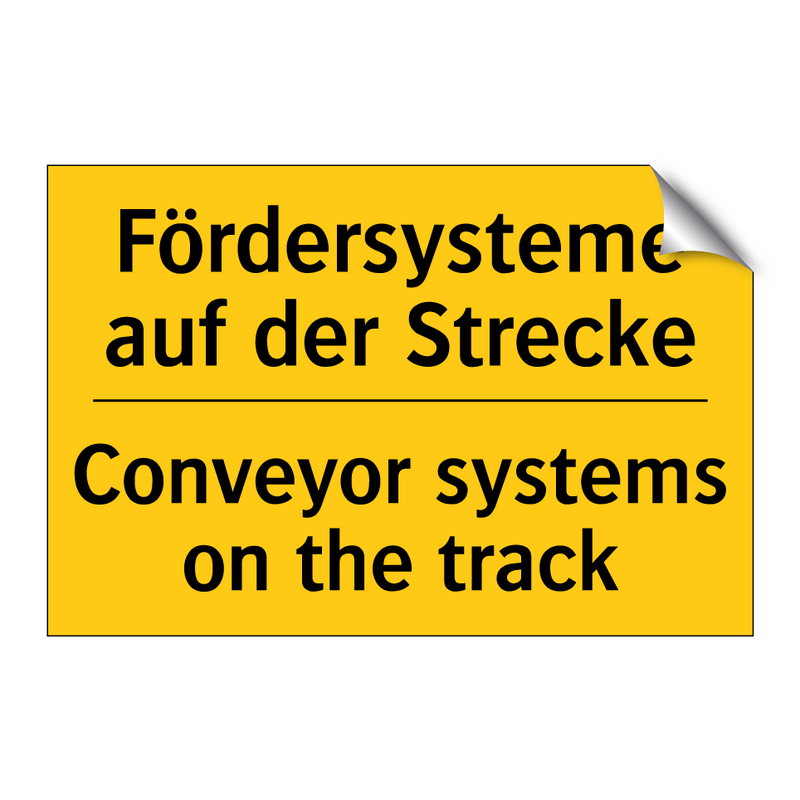 Fördersysteme auf der Strecke - Conveyor systems on the track
