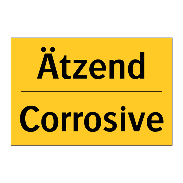 Ätzend - Corrosive