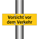 Vorsicht vor dem Verkehr
