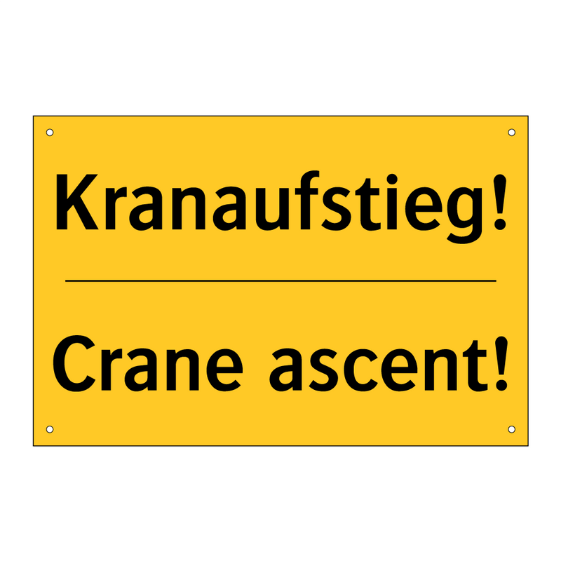 Kranaufstieg! - Crane ascent!