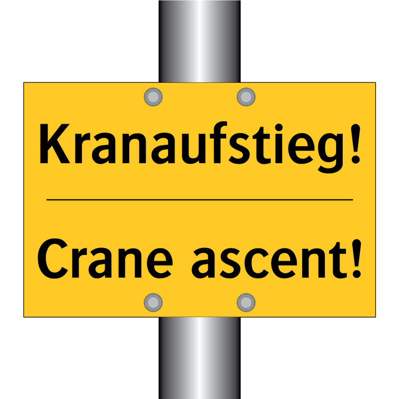 Kranaufstieg! - Crane ascent!