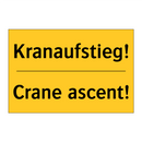 Kranaufstieg! - Crane ascent!