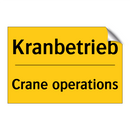 Kranbetrieb - Crane operations