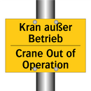 Kran außer Betrieb - Crane Out of Operation