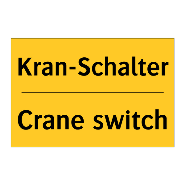 Kran-Schalter - Crane switch