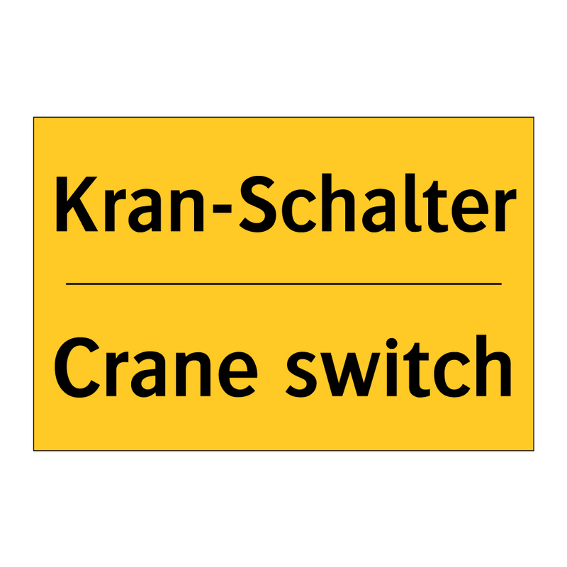 Kran-Schalter - Crane switch