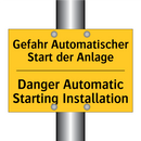 Gefahr Automatischer Start der /.../ - Danger Automatic Starting Installation/.../