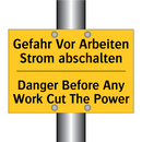 Gefahr Vor Arbeiten Strom abschalten/.../ - Danger Before Any Work Cut The /.../