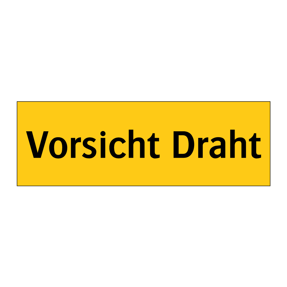 Kauf Vorsicht Draht schild | SignOnline | DE-W318