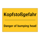 Kopfstoßgefahr - Danger of bumping head