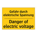 Gefahr durch elektrische Spannung/.../ - Danger of electric voltage