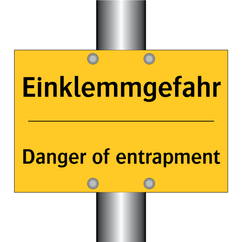 Einklemmgefahr - Danger of entrapment