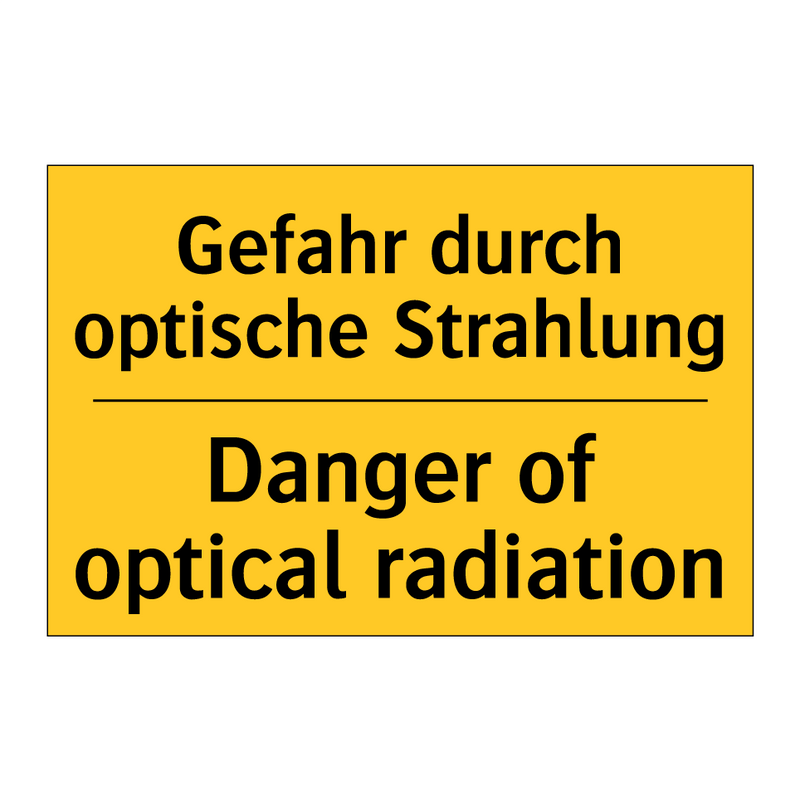 Gefahr durch optische Strahlung/.../ - Danger of optical radiation