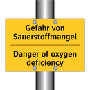 Gefahr von Sauerstoffmangel - Danger of oxygen deficiency