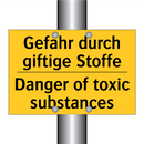 Gefahr durch giftige Stoffe - Danger of toxic substances