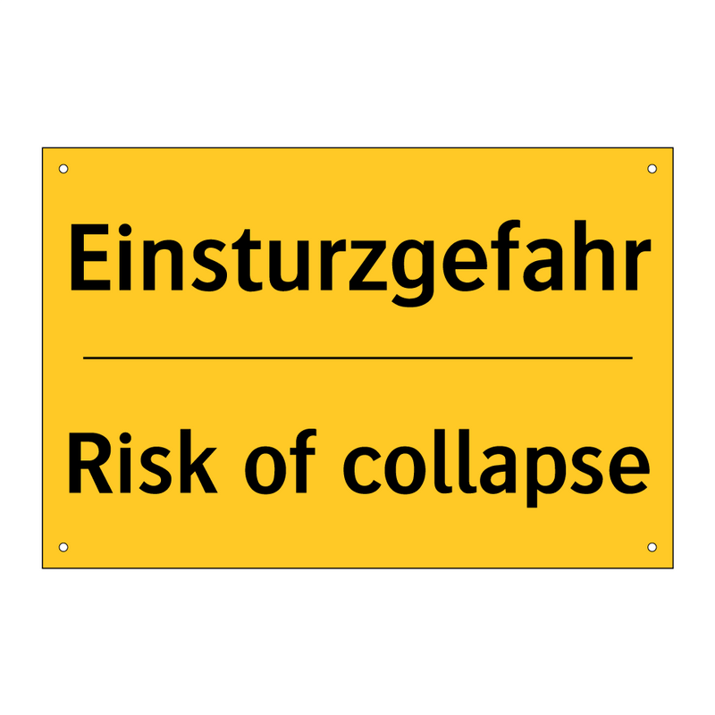 Einsturzgefahr - Risk of collapse