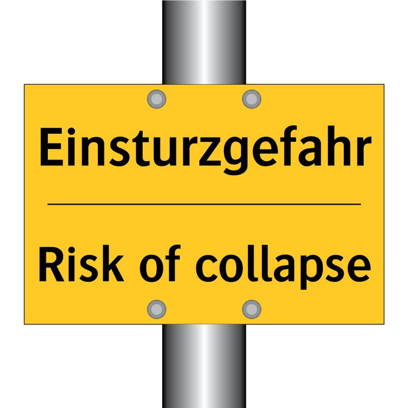 Einsturzgefahr - Risk of collapse