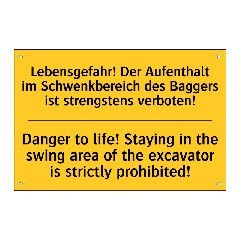 Lebensgefahr! Der Aufenthalt im /.../ - Danger to life! Staying in the /.../