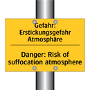 Gefahr: Erstickungsgefahr Atmosphäre/.../ - Danger: Risk of suffocation atmosphere/.../