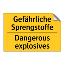 Gefährliche Sprengstoffe - Dangerous explosives
