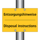 Entsorgungshinweise - Disposal instructions