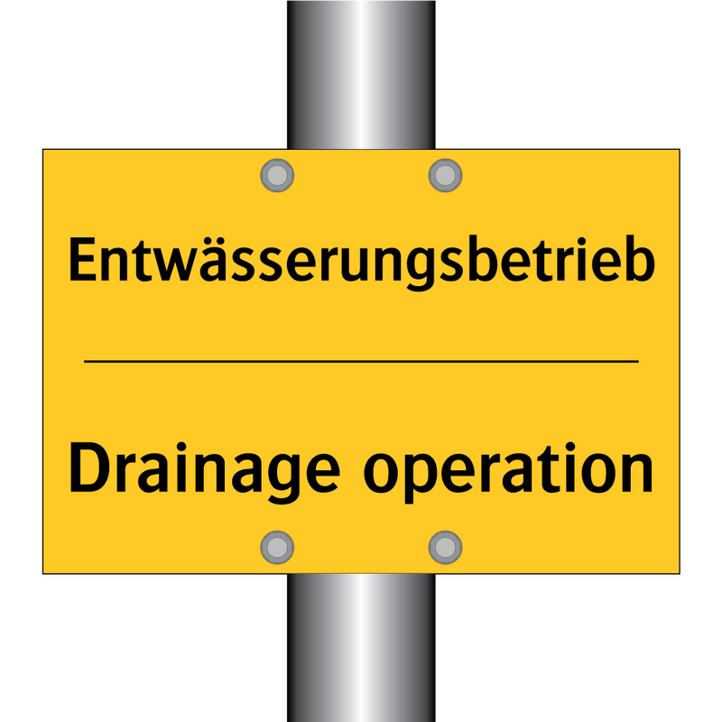 Entwässerungsbetrieb - Drainage operation