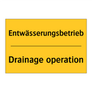 Entwässerungsbetrieb - Drainage operation
