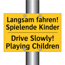 Langsam fahren! Spielende Kinder/.../ - Drive Slowly! Playing Children