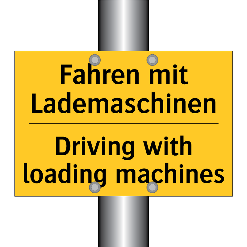 Fahren mit Lademaschinen - Driving with loading machines