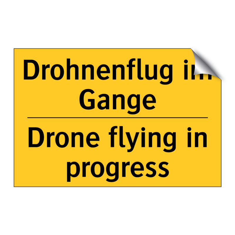 Drohnenflug im Gange - Drone flying in progress