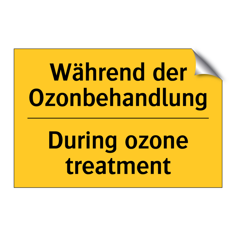 Während der Ozonbehandlung - During ozone treatment