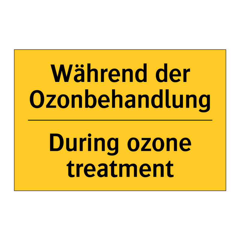 Während der Ozonbehandlung - During ozone treatment