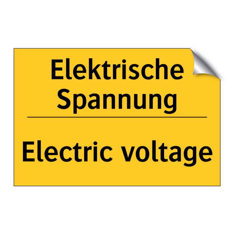 Elektrische Spannung - Electric voltage