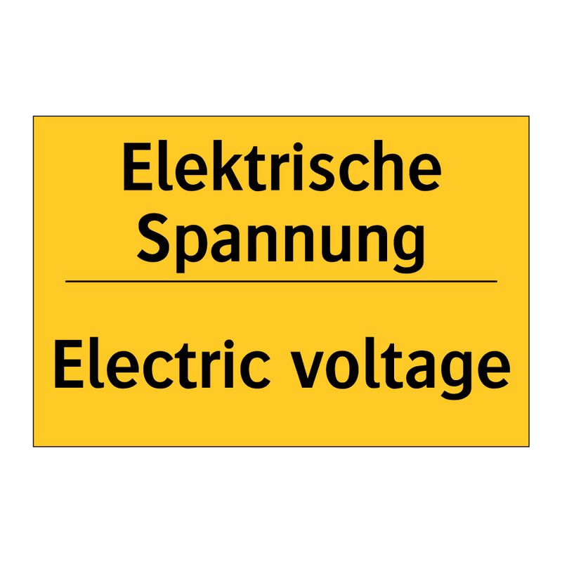 Elektrische Spannung - Electric voltage