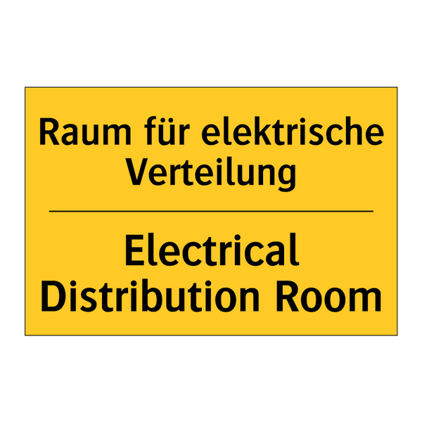 Raum für elektrische Verteilung/.../ - Electrical Distribution Room