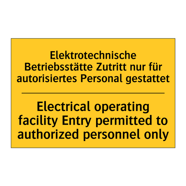 Elektrotechnische Betriebsstätte /.../ - Electrical operating facility /.../