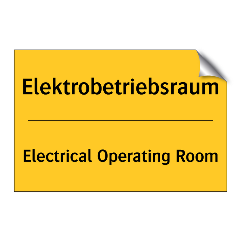 Elektrobetriebsraum - Electrical Operating Room