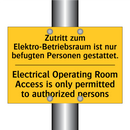 Zutritt zum Elektro-Betriebsraum /.../ - Electrical Operating Room Access /.../