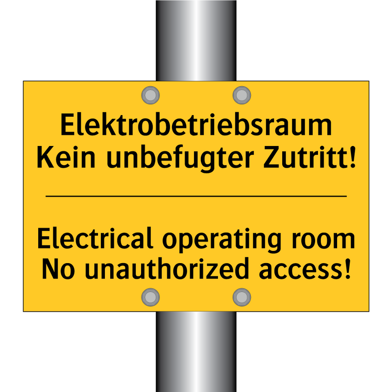 Elektrobetriebsraum Kein unbefugter /.../ - Electrical operating room No unauthorized /.../