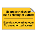 Elektrobetriebsraum Kein unbefugter /.../ - Electrical operating room No unauthorized /.../