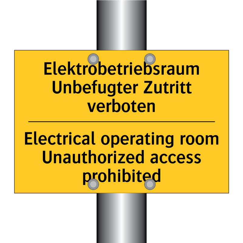 Elektrobetriebsraum Unbefugter /.../ - Electrical operating room Unauthorized /.../