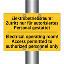 Elektrobetriebsraum! Zutritt nur /.../ - Electrical operating room! Access /.../
