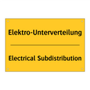 Elektro-Unterverteilung - Electrical Subdistribution