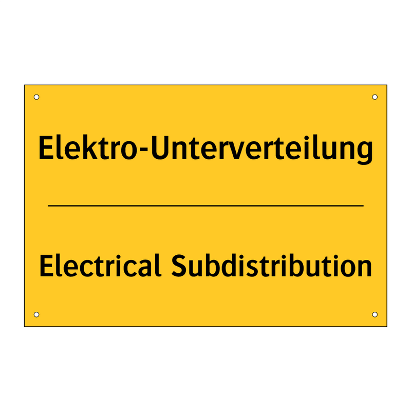 Elektro-Unterverteilung - Electrical Subdistribution