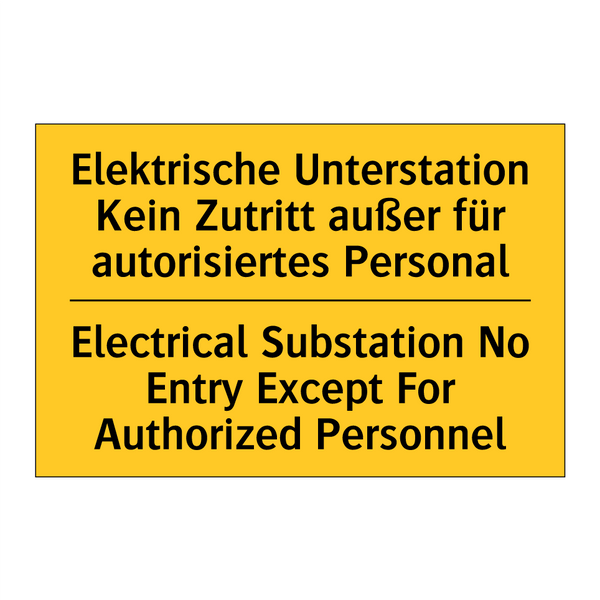 Elektrische Unterstation Kein /.../ - Electrical Substation No Entry /.../