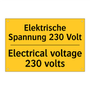 Elektrische Spannung 230 Volt - Electrical voltage 230 volts
